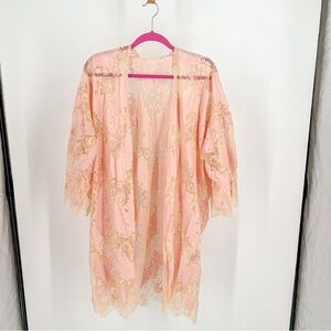 Rikka One size pink/cream kimono